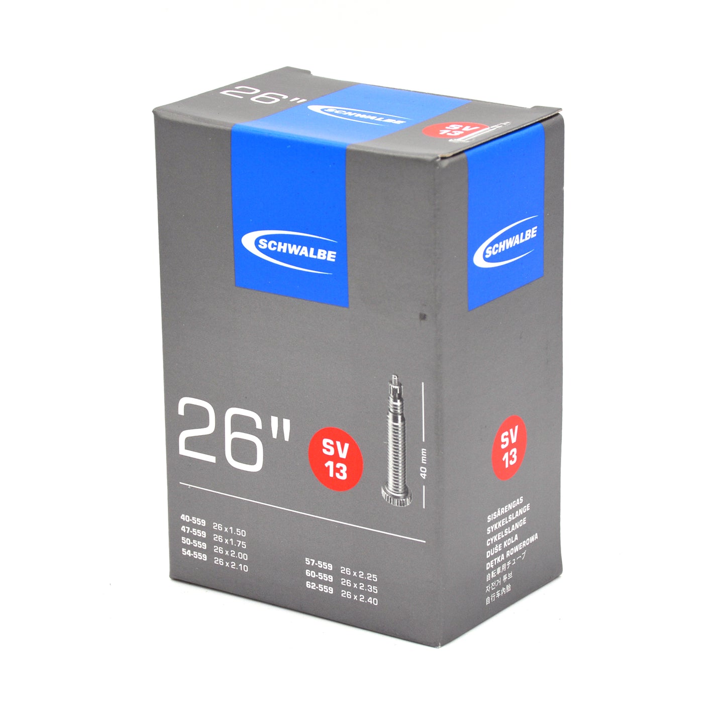 CHAMBRE A AIR 26X1,50 / 2,50 SCHWALBE SV13