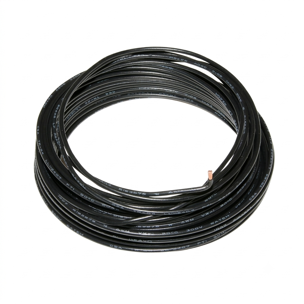CABLE ELECTRIQUE VELO NOIR 10M