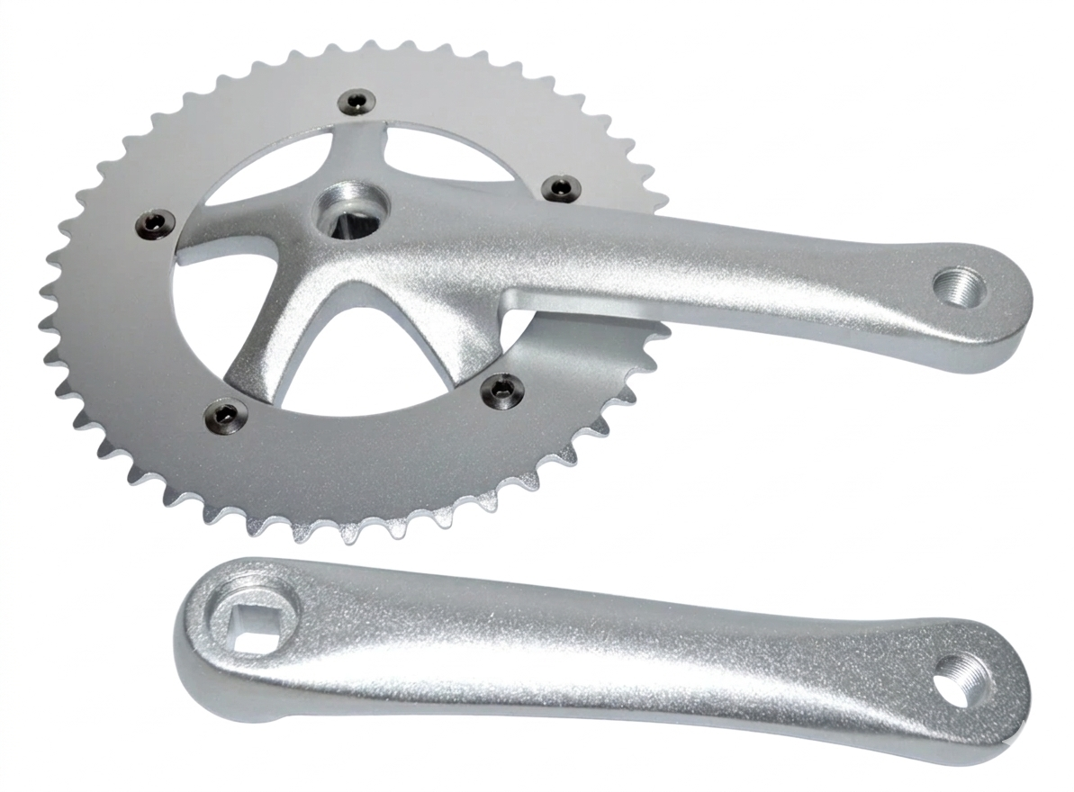 PEDALE SINGLE SPEED 46D ARGENT