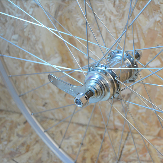 ROUE 622 COURSE RETRO PEDALAGE ARGENT