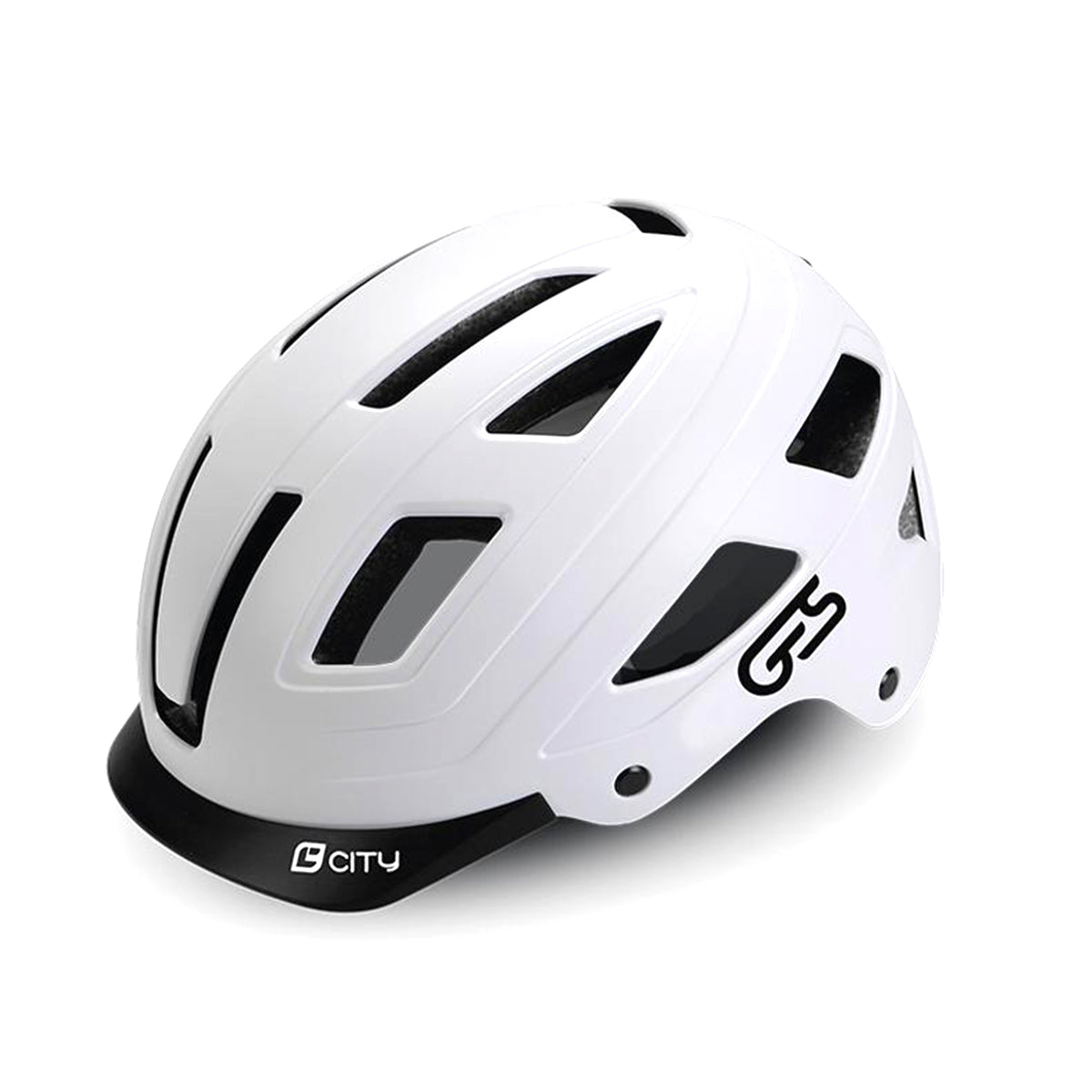 CASQUE  CITY  T-L, BLANCHE MAT GES