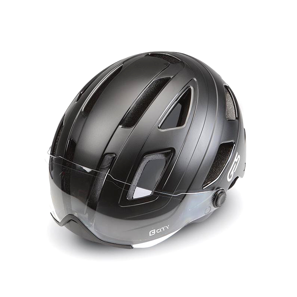 CASQUE CITY VISIERE NOIR L GES