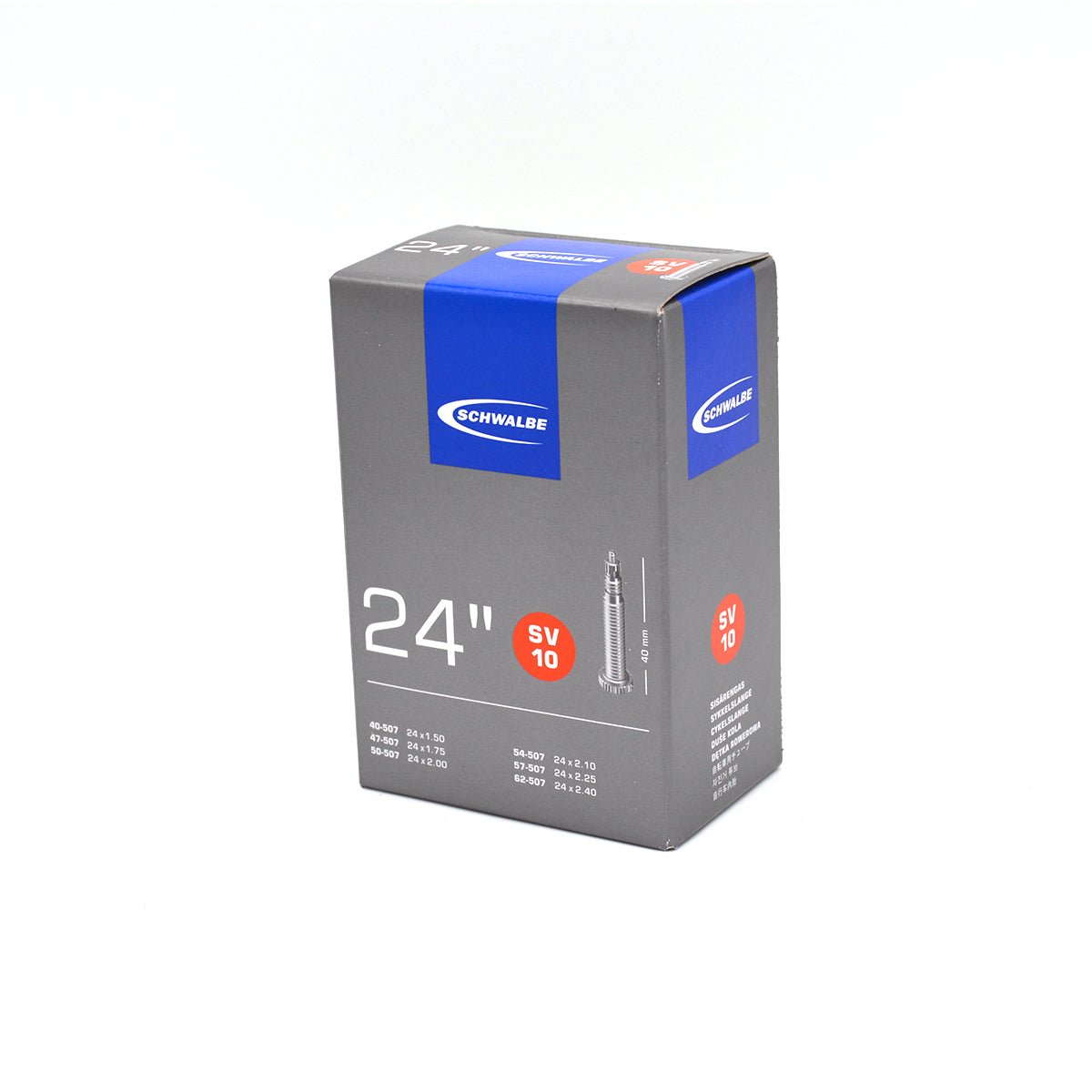 CHAMBRE A AIR SV10 24 X 1.50 / 2.40 SCHWALBE