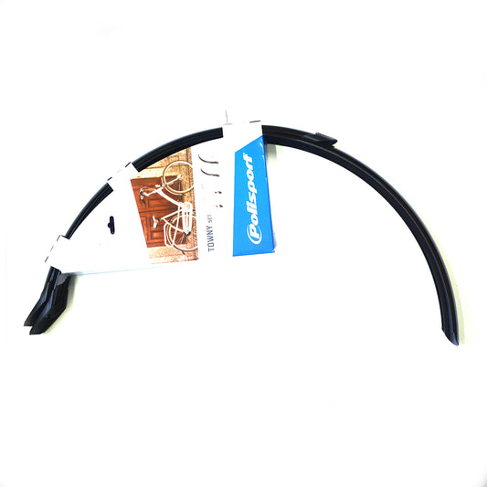 GARDE BOUE AV+AR 28/51MM NOIR POLISPORT