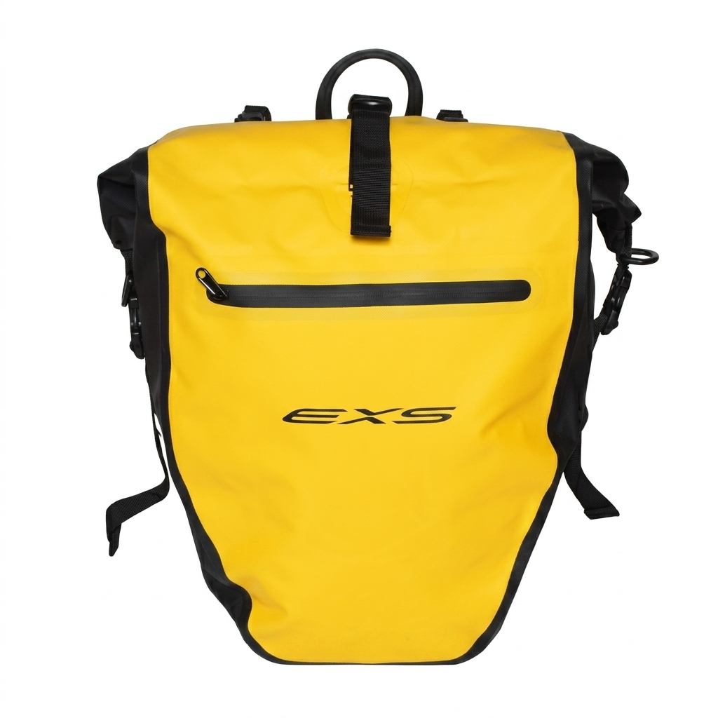 SACOCHE ARRIERE SIMPLE ETANCHE EXS 25L JAUNE