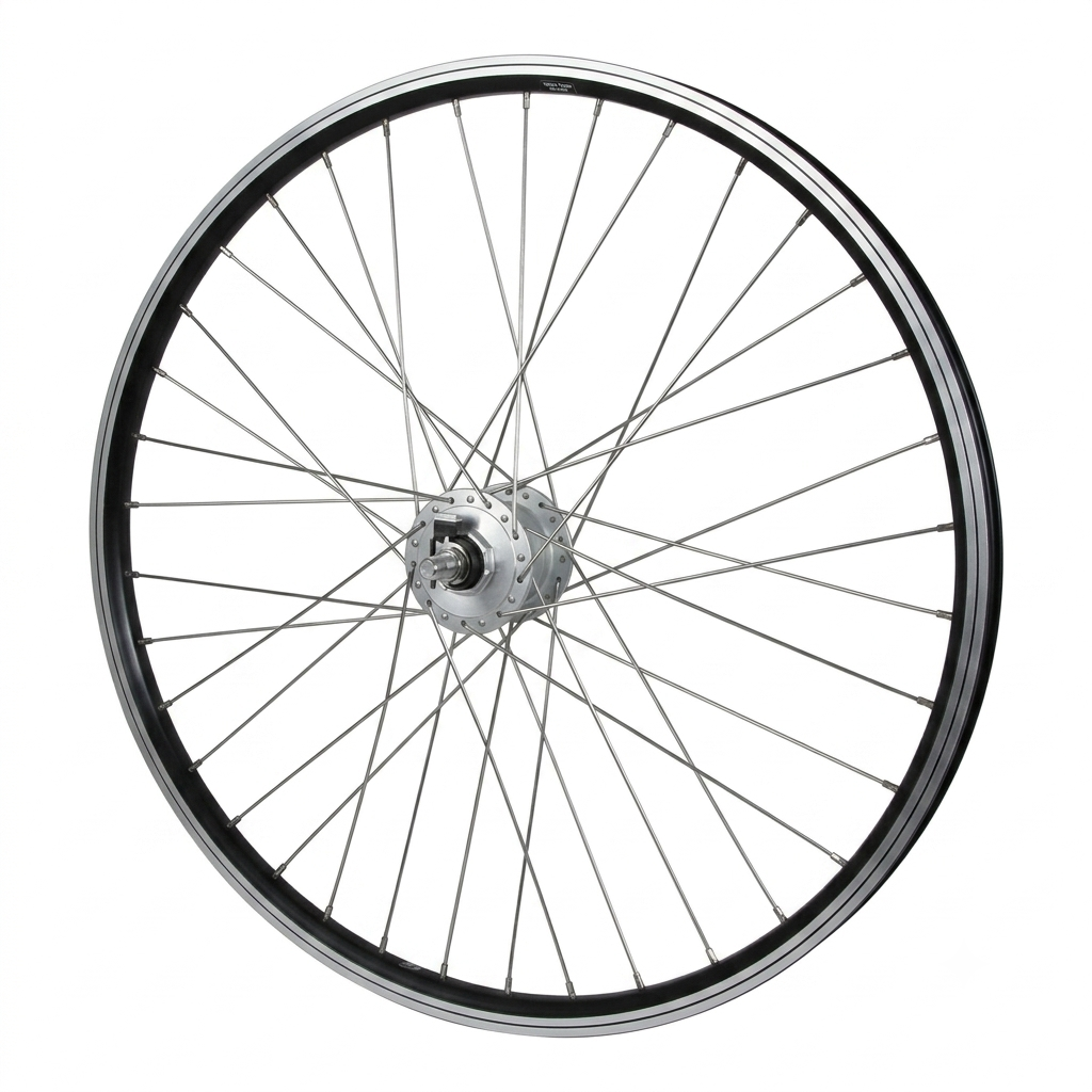 ROUE 28P AVANT DISQUE 6T DYNAMO DP AXE PLEIN NOIR