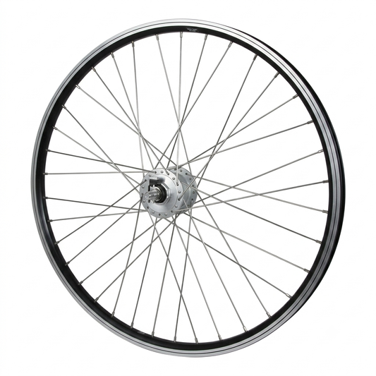 ROUE 28P AVANT DISQUE 6T DYNAMO DP AXE PLEIN NOIR
