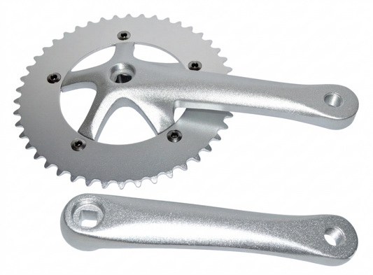 PEDALE SINGLE SPEED 46D ARGENT