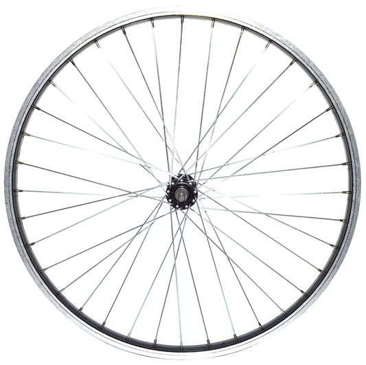 ROUE AVANT 24 POUCES NOIRE SIMPLE PAROI ECROUS