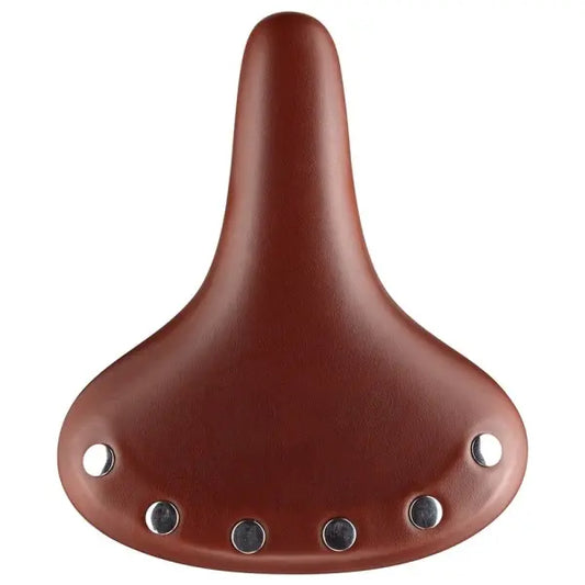 SELLE CRUISER AVEC RESSORT EN CUIR MARRON VELO
